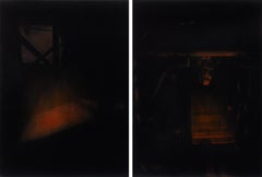 Ines I and III, Diptych. Abstract paintings from the Ines series