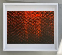Red and Black I & II, Expanded Metal Painting. Diptych