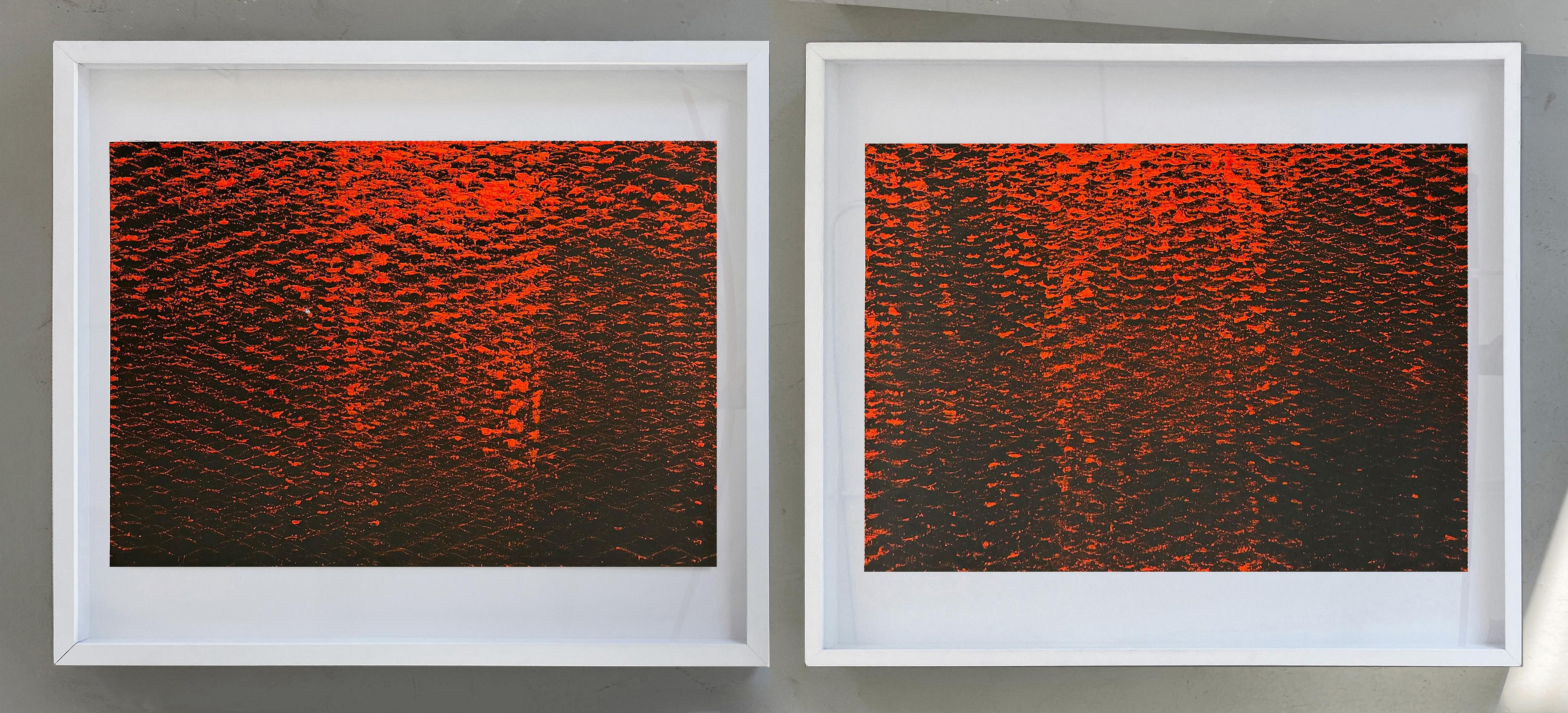 Rot und Schwarz I
II, Expanded Metal Painting, Rot und Schwarz. Diptychon