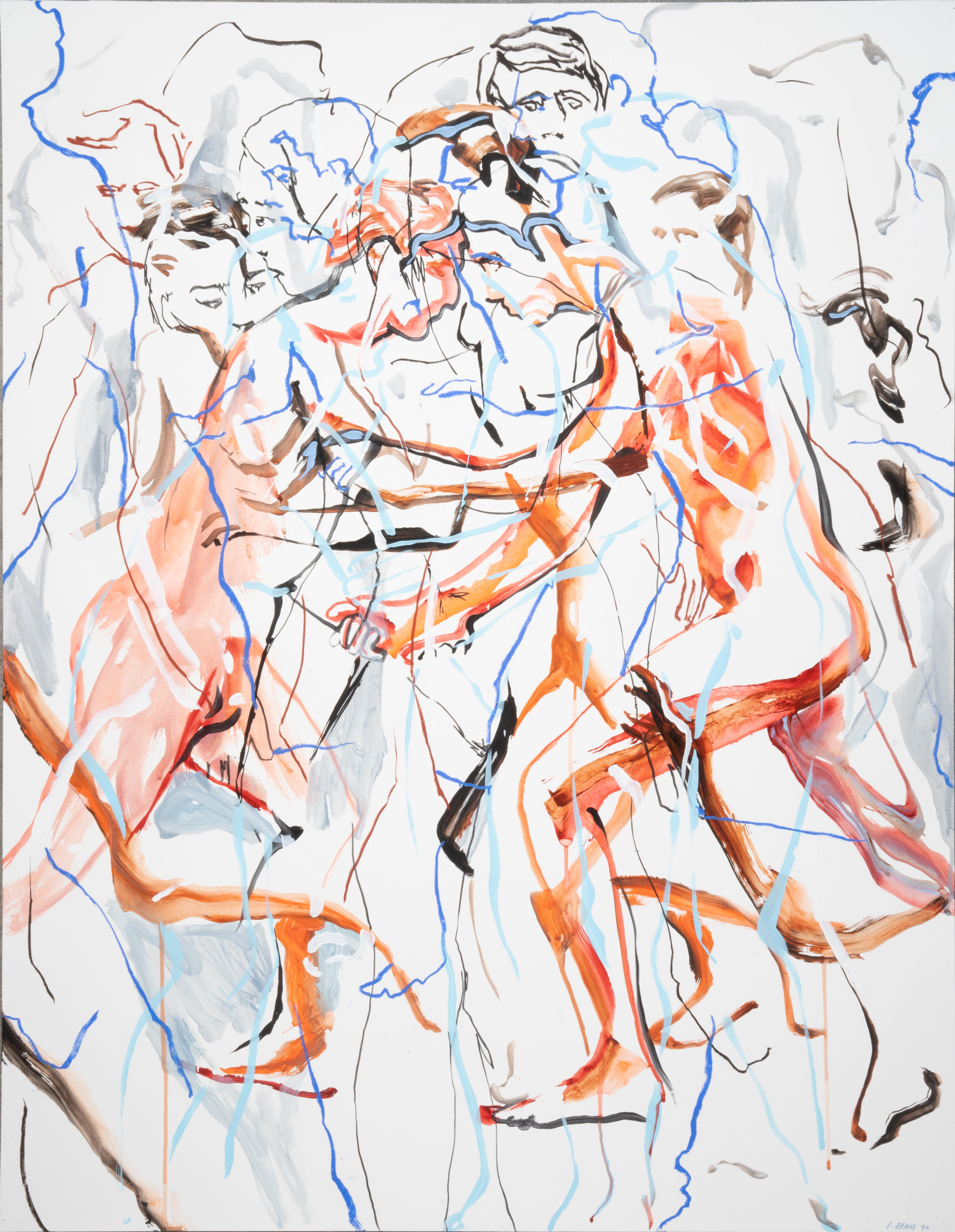 Abstract Painting Clement Denis - La fuite - Devenir la carte