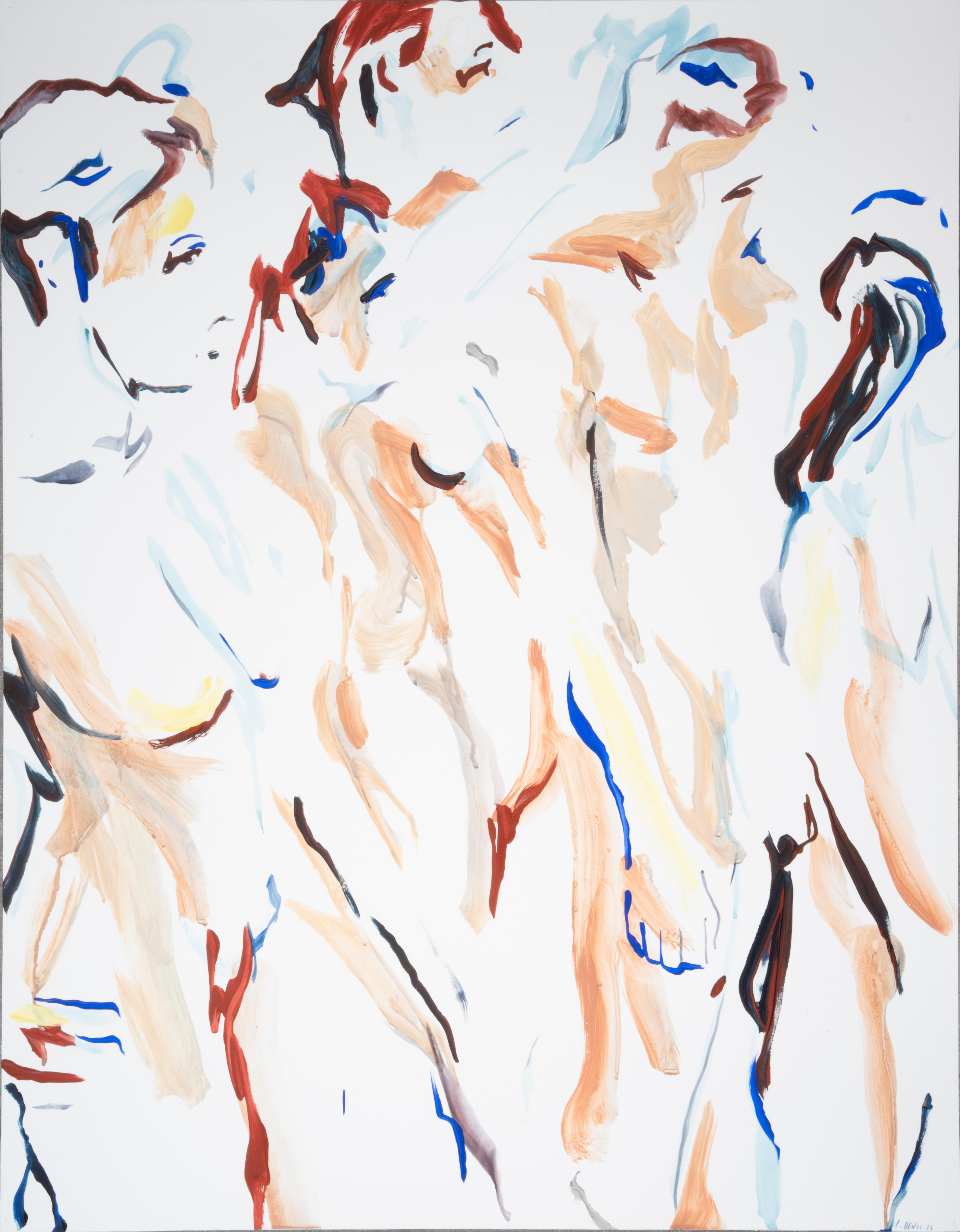 Clement Denis Abstract Painting – L'attente – Coupe-file