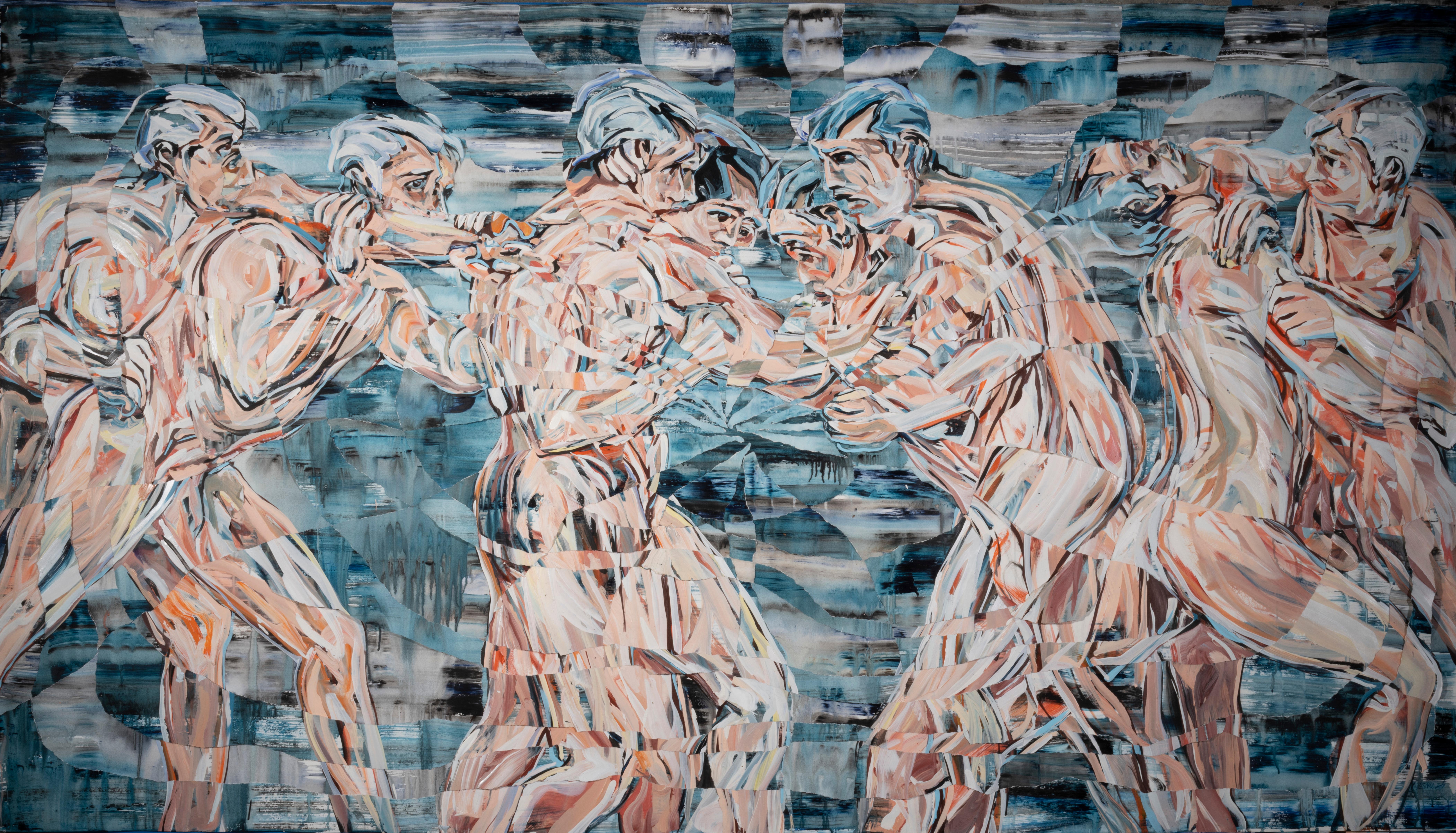 Abstract Painting di Clement Denis - Corpo a corpo