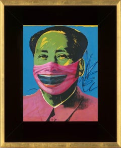 Andy Warhol “Mao” masked with Minjun’s Hat & Unmasked
