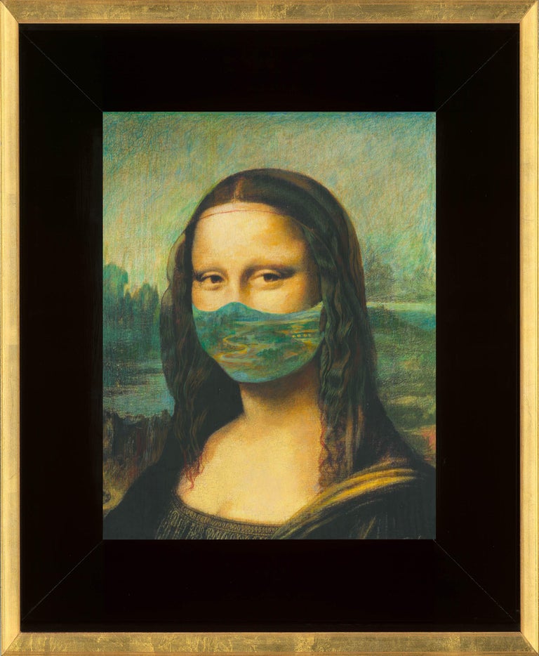 Clement Kamena Leonardo da Vinci “The Mona Lisa” masked with Andy Wahrol ‘s Marilyn and