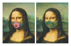 Leonardo da Vinci “The Mona Lisa” masked with Andy Wahrol ‘s Marilyn & Unmasked