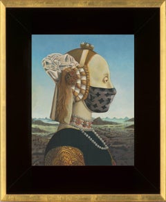 Piero della Francesca “Battista Sforza” masked with Louis Vuitton & Unmasked