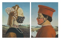 Piero della Francesca “Battista Sforza” masked with Louis Vuitton & Unmasked