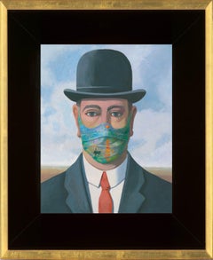 René Magritte “Good Faith” masked with Claude Monet’s Sunrise & Unmasked