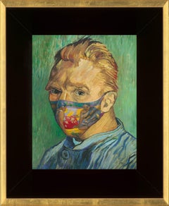 Van Gogh “Self Portrait” masked with Gauguin’s Tahitian Women on the Beach & Unm