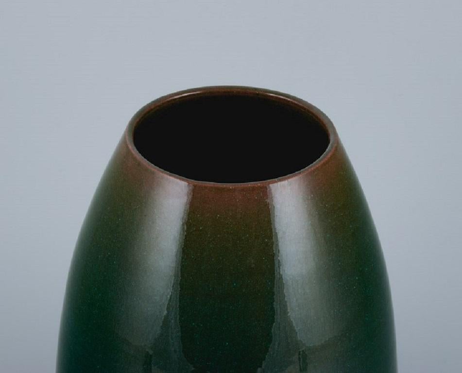 French Clément Massier '1845 - 1917' for Golfe-Juan, Unique Ceramic Vase, Approx. 1910 For Sale