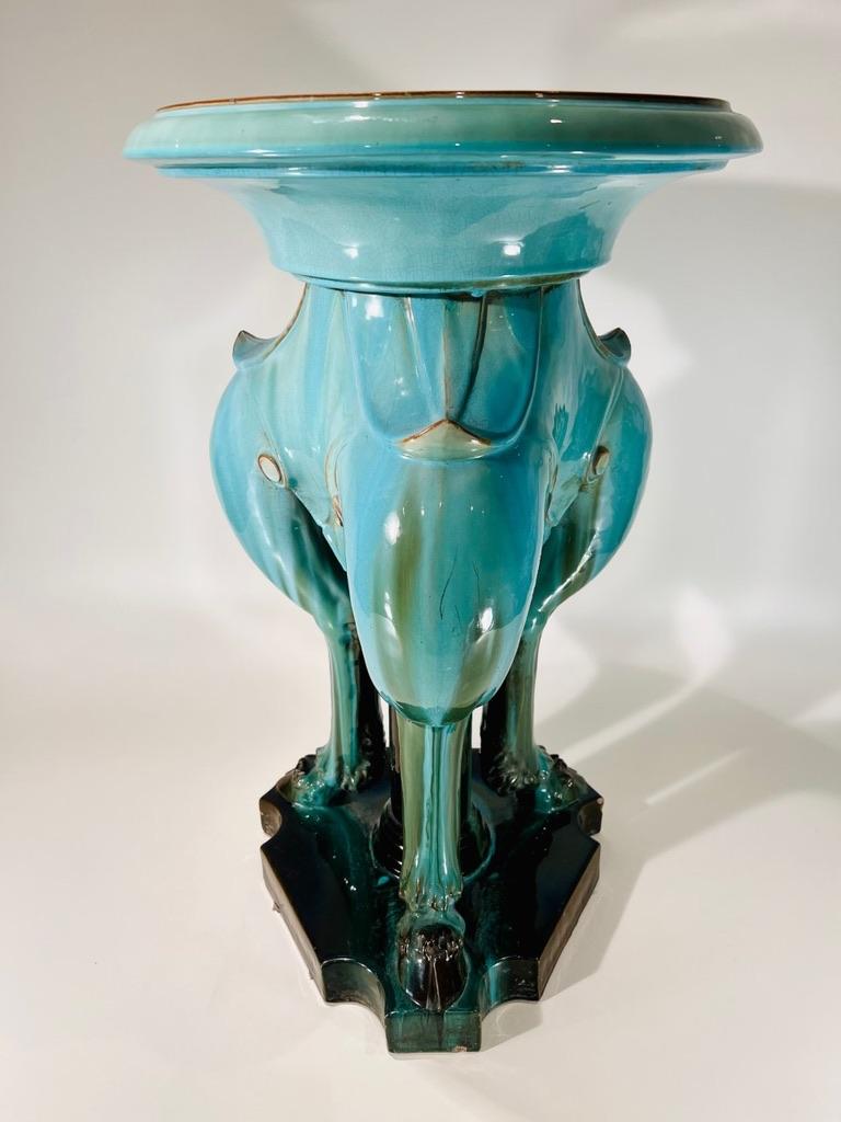 Large Clement Massier Art Nouveau degrade Porcelain French Planter 1900 For Sale 2