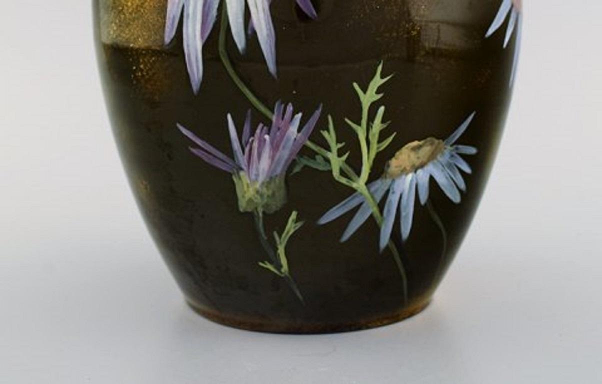 Clément Massier for Golfe Juan, Antique Vase in Glazed Ceramics, Late 19th C For Sale 2