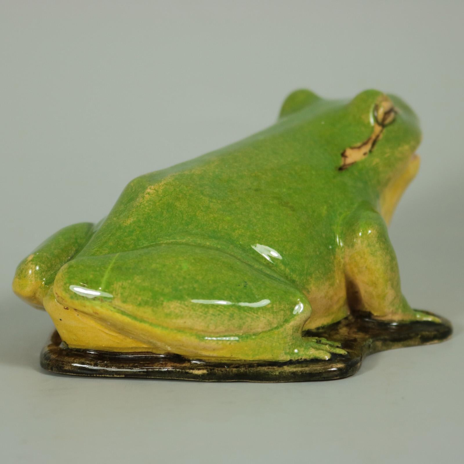 Clement Massier Frog Figure In Good Condition In Chelmsford, Essex