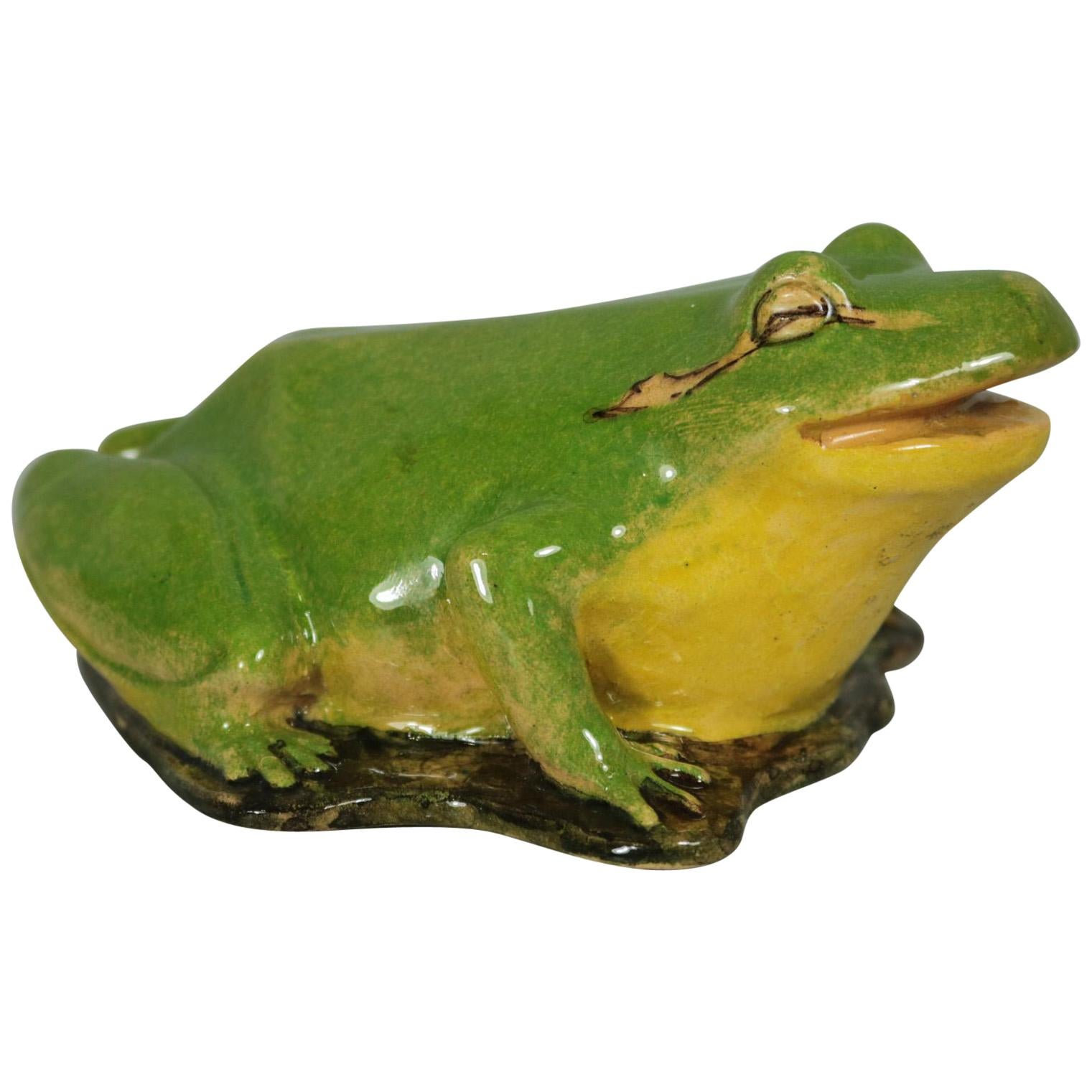 Clement Massier Frog Figure