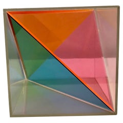 Vintage Clement Meadmore 'Rainbow Box' Objet d'Art, 1970's