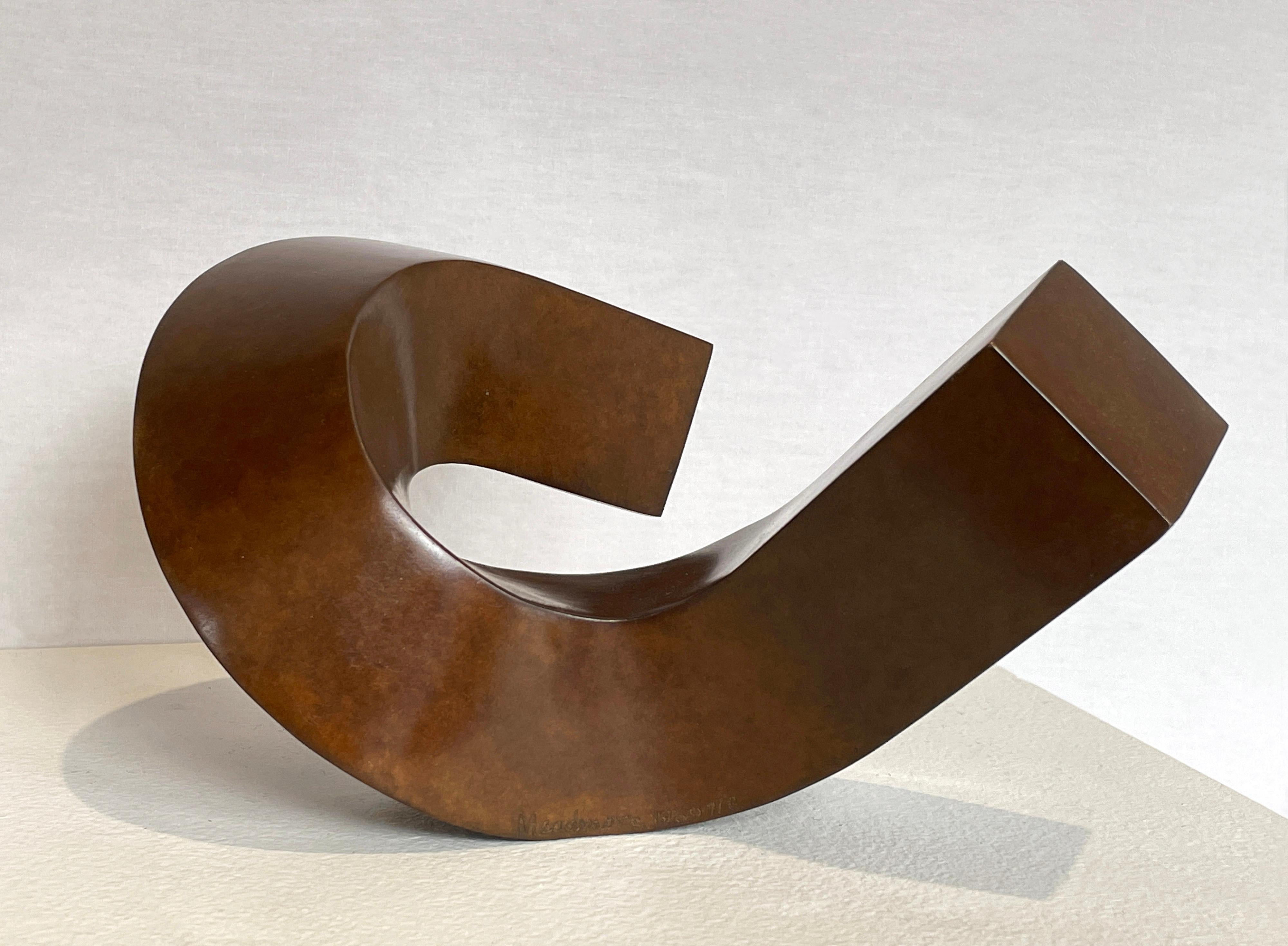 "Swing" minimalist bronze sculpture 