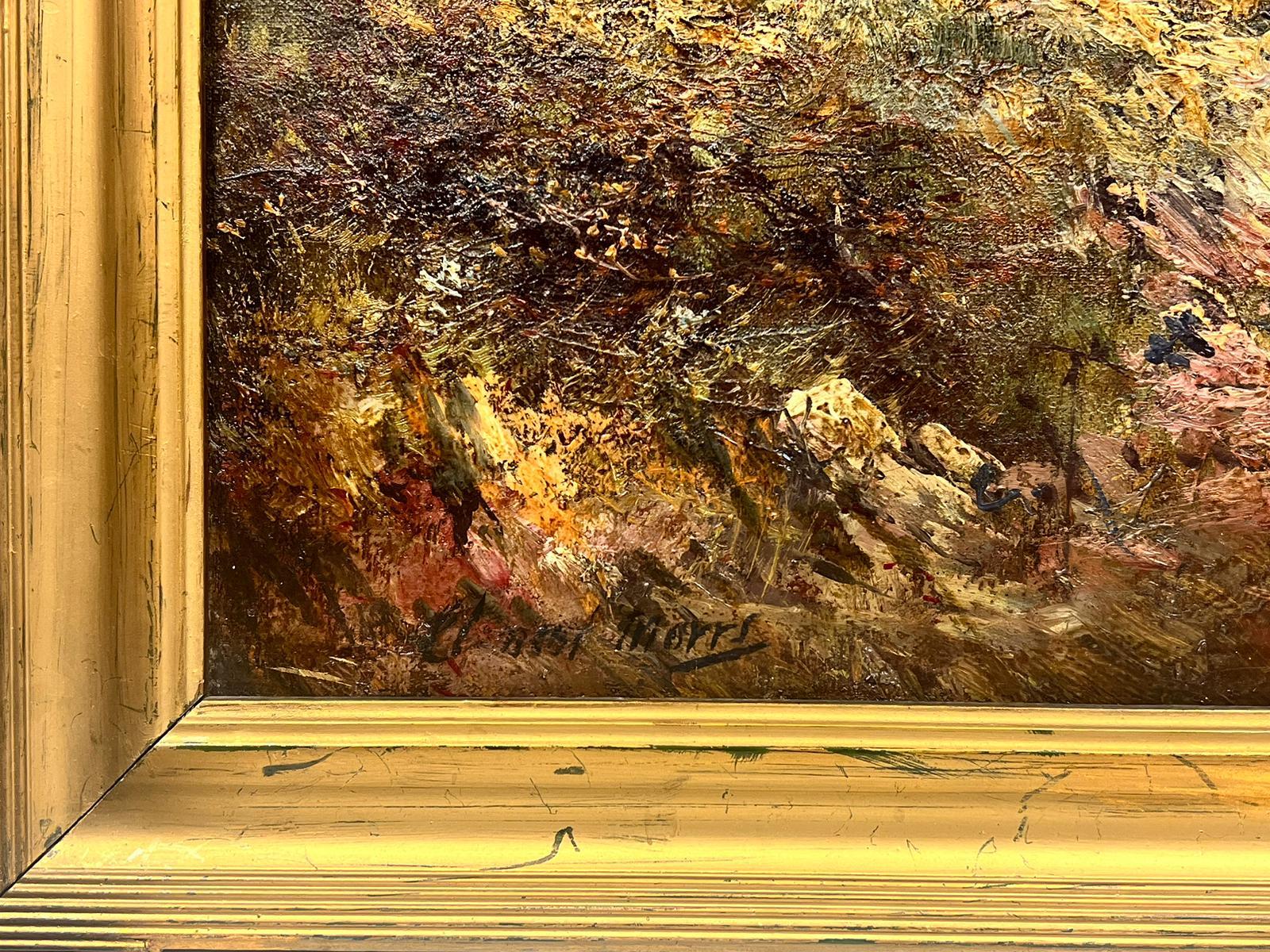 Clement Morris 19th Century British 
oil on canvas, framed
signed and inscribed verso
framed: 23 x 33 inches
canvas: 20 x 30 inches

provenance: private collection, England 
The painting is in very good and presentable condition.

