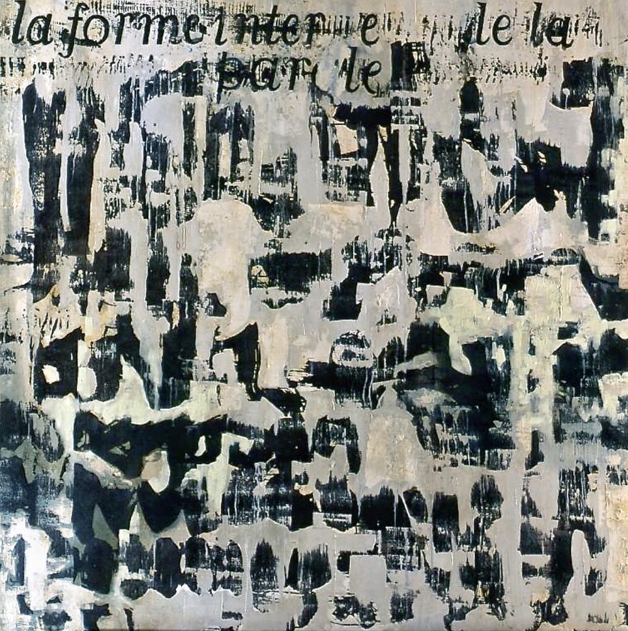 Abstract Painting Clément Rosenthal - La forme interne de la parole [The Internal Form]