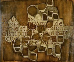 Clément Rosenthal Olio su tela Astrazione 1994