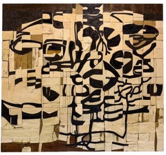 Clément Rosenthal - "Empreintes" 1992, Oil on Canvas, Abstract Painting
