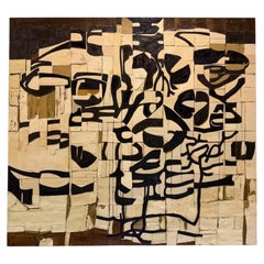 Clément Rosenthal - "Empreintes" 1992, Oil on Canvas, Abstract Painting