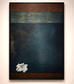 Clément Rosenthal - "Fleur Blanche" 2016, Oil on Canvas, Abstract Painting