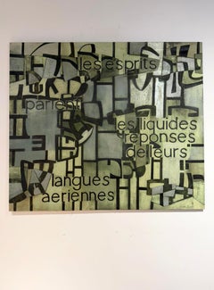 Clément Rosenthal - "Lecture" 1994, Oil on Canvas, Abstract Painting