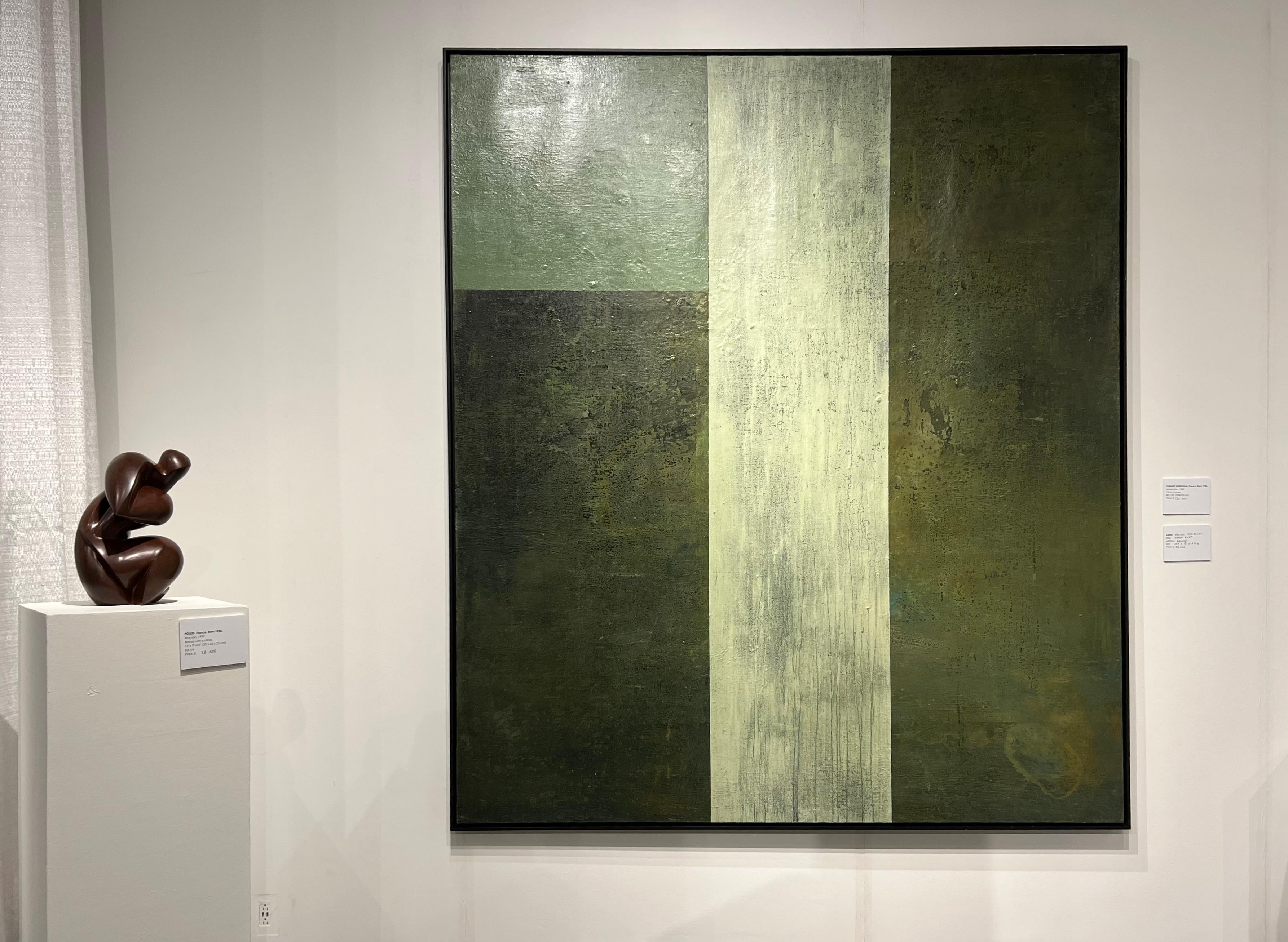 Abstraction N°108 - Black Abstract Painting by Clément Rosenthal