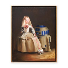 "Past and Present" Contemporary Pop Culture Star Wars Inspired Portrait Painting