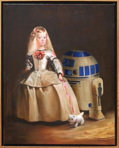 "Past and Present" Contemporary Pop Culture Star Wars Inspired Portrait Painting