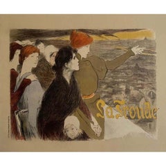 L'affiche originale Art nouveau de Clémentine-Hélène Dufau pour "La Fronde" en 1898