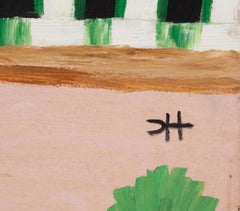 Funeral Procession (Authenticated Clementine Hunter Folk Art Painting, Large)