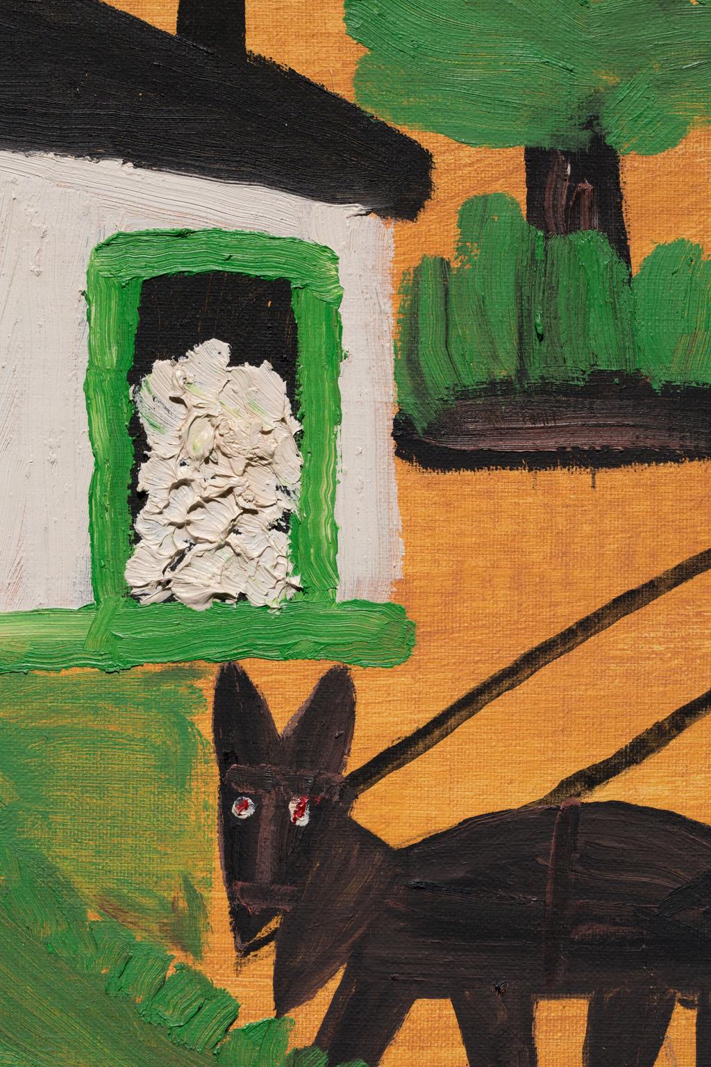 This Folk Art piece may be “Untitled” but the scene is clear: the fruits of the labor of cotton pickers around 1894. This was the year that Clementine, who was 8 years old, joined her father in the fields picking cotton. The grueling labor involved