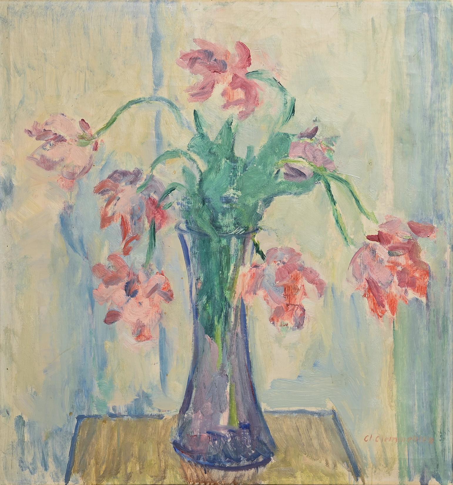 Modernes Gemälde von Clemmen Clemmensen, Öl auf Leinwand. 70 x 66 cm (27,5