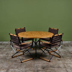 Conjunto de comedor Cleo Baldon de estilo de mediados de siglo para Terra, hierro forjado, EE. UU.
