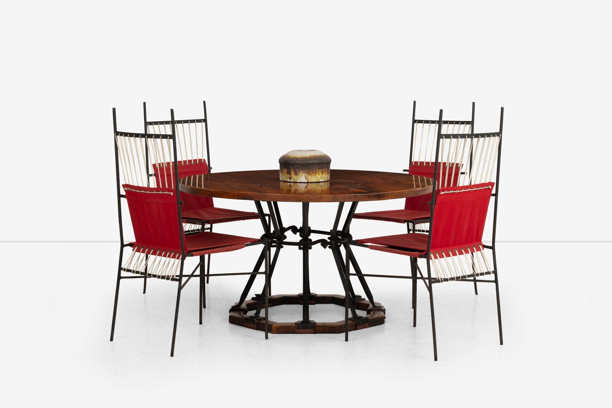 Cleo Baldon for Terra Dining Table, 1960s Venice, California, USA Bon état - En vente à Chicago, IL