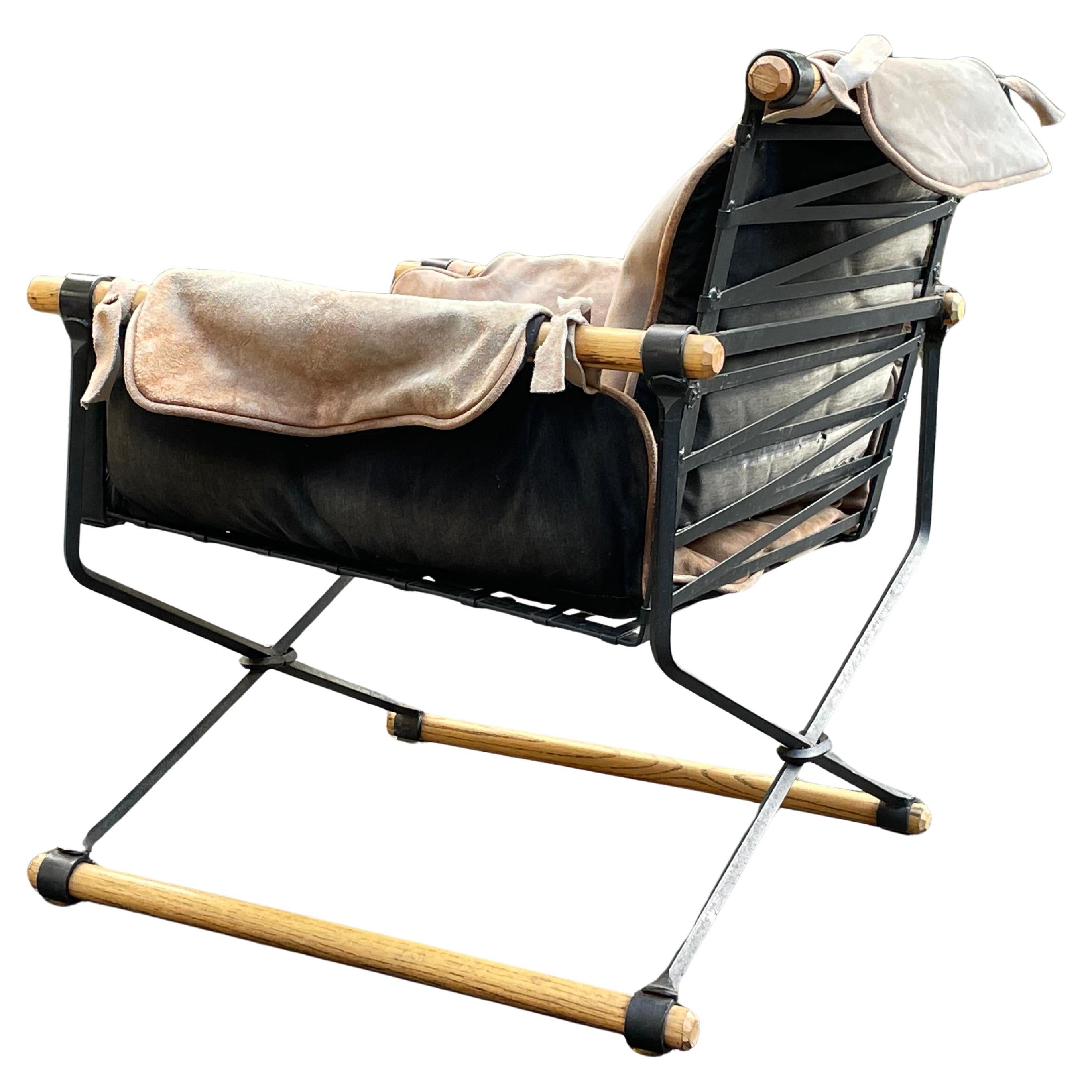 Cleo Baldon Iron & Oak Lounge Chair for Terra 5