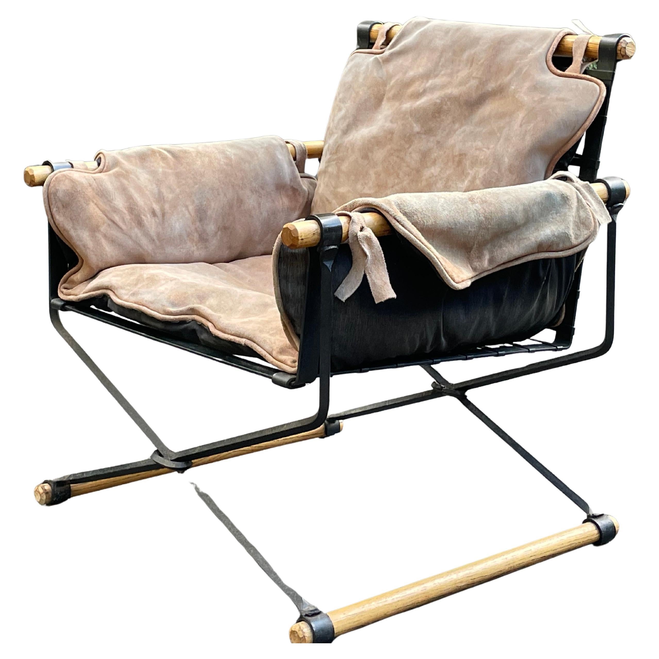Cleo Baldon Iron & Oak Lounge Chair for Terra 7