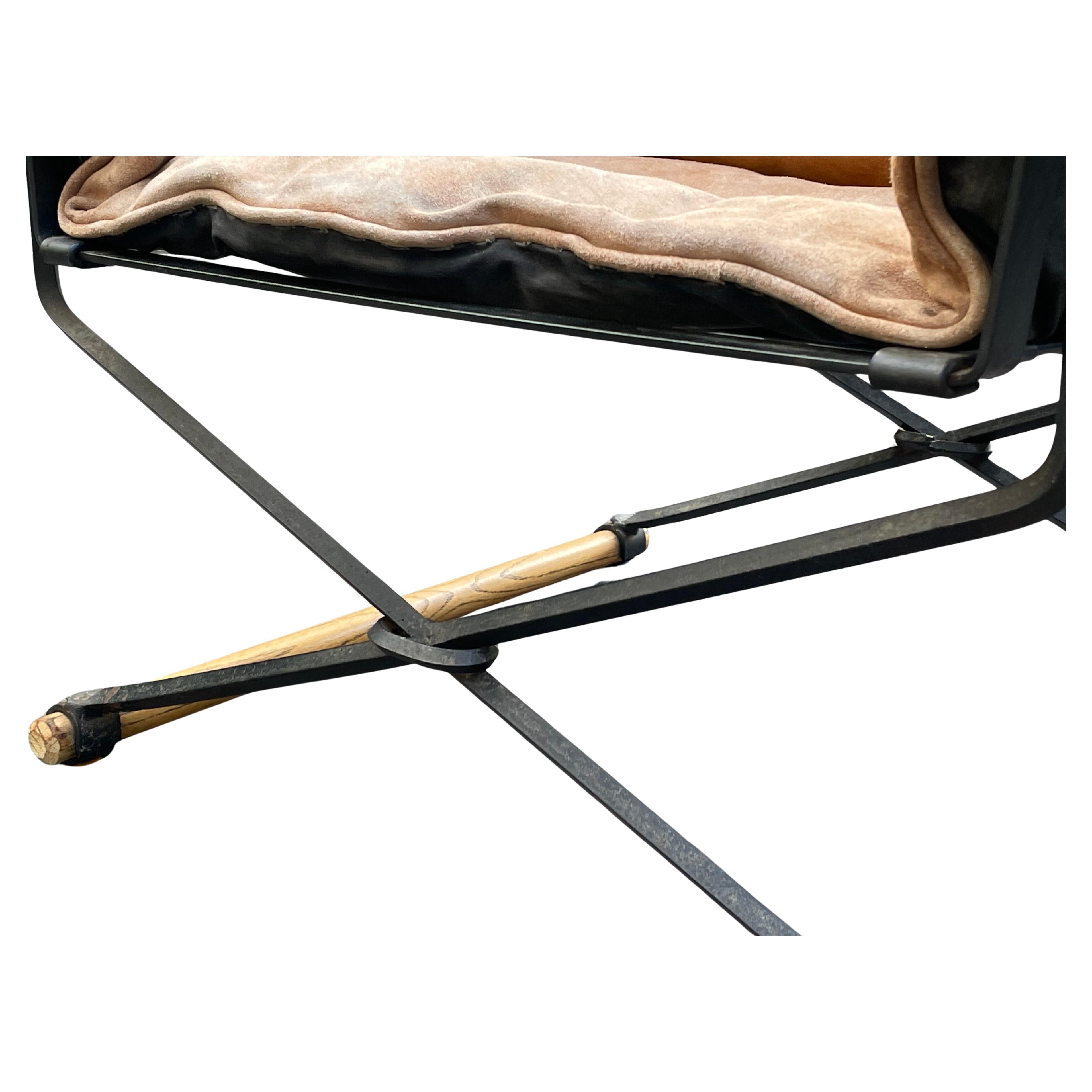Cleo Baldon Iron & Oak Lounge Chair for Terra 2