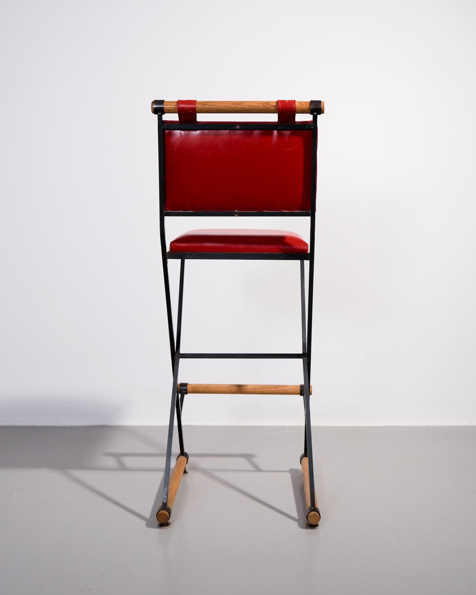 20th Century Cleo Baldon, Red Bar Stools