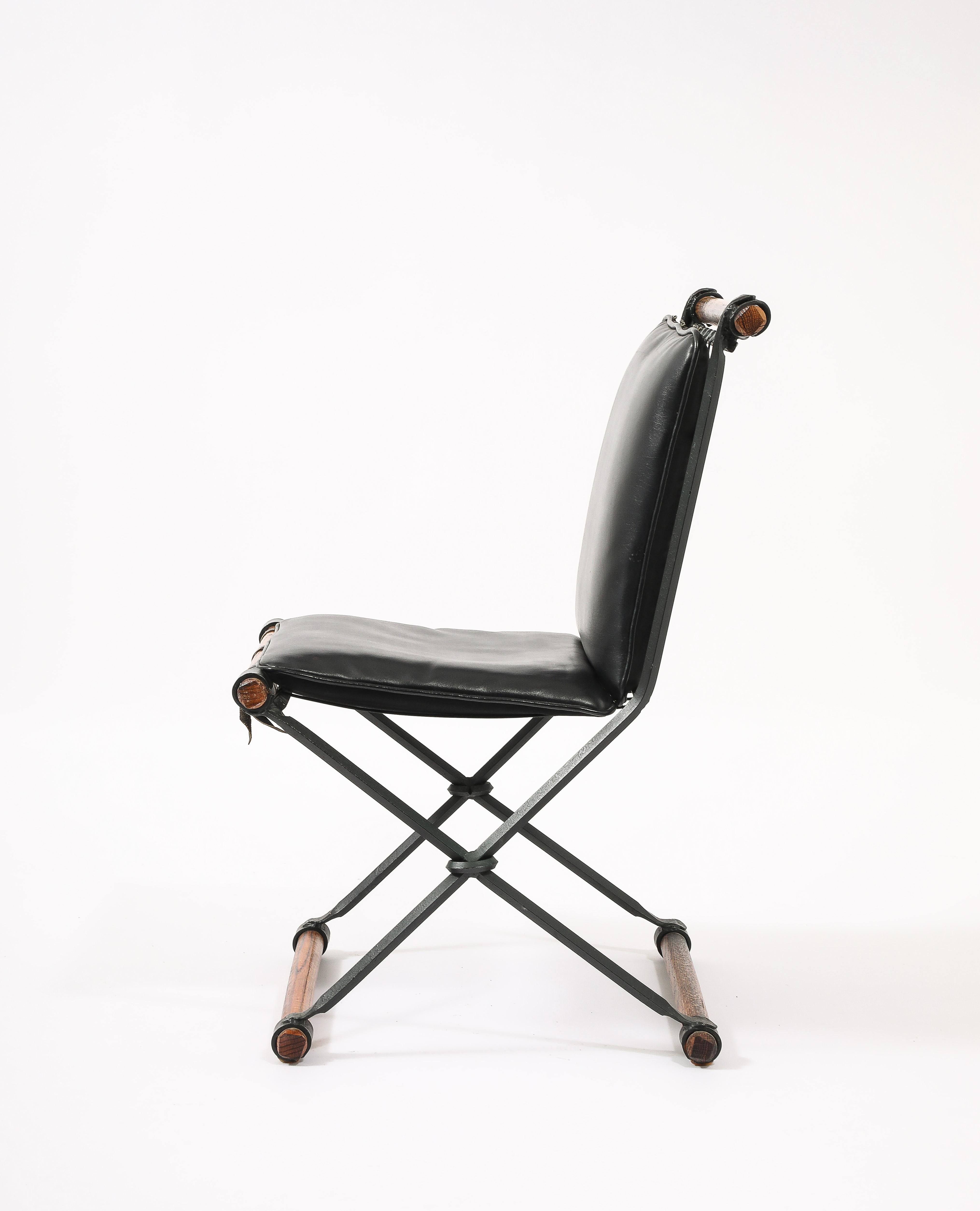 Bamboo Cleo Baldon Side Chairs, USA 1950s For Sale