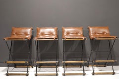 Cleo Baldon Style Bar Stools in Leather