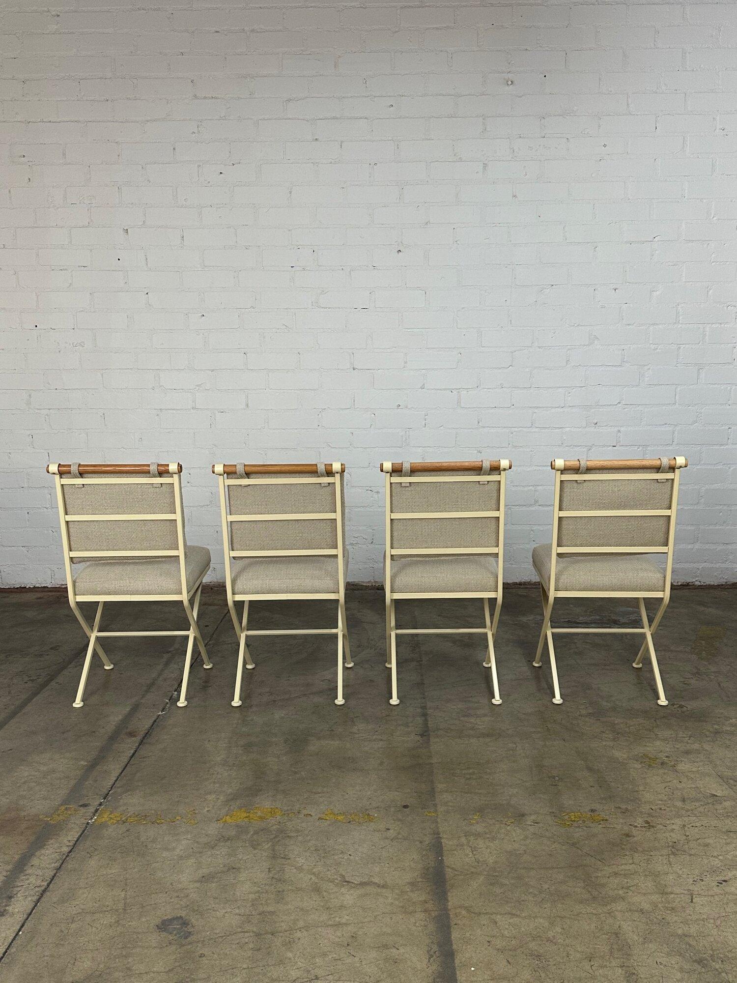 Late 20th Century Cleo Baldon style dining chairs -set of four For Sale