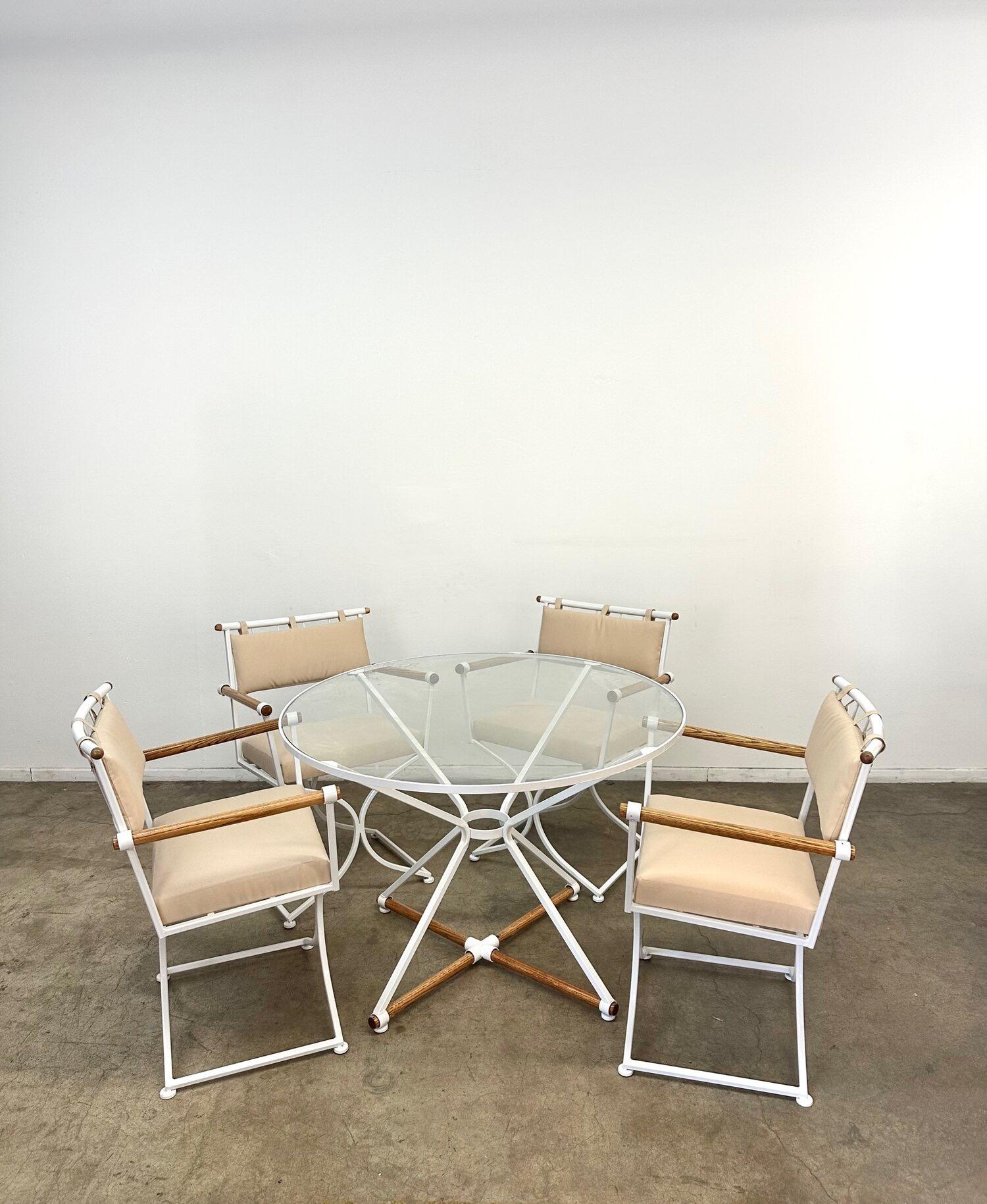Mid-Century Modern Cleo Baldon Style Indoor / Outdoor Dining Set
