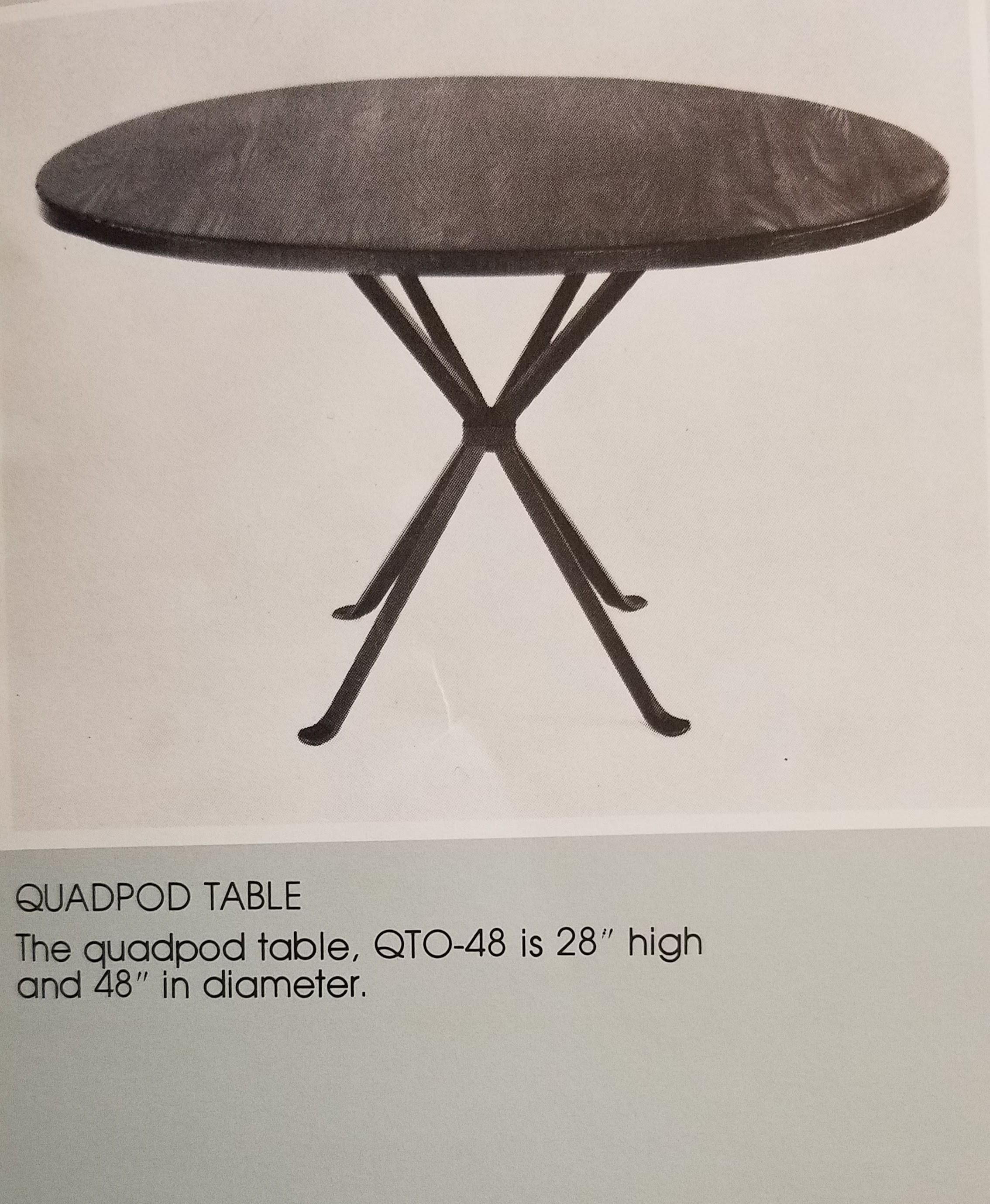 Cleo Baldon Wrought Iron Round Smoked Oak Dining Table El Monte, CA. c. 1968 For Sale 6
