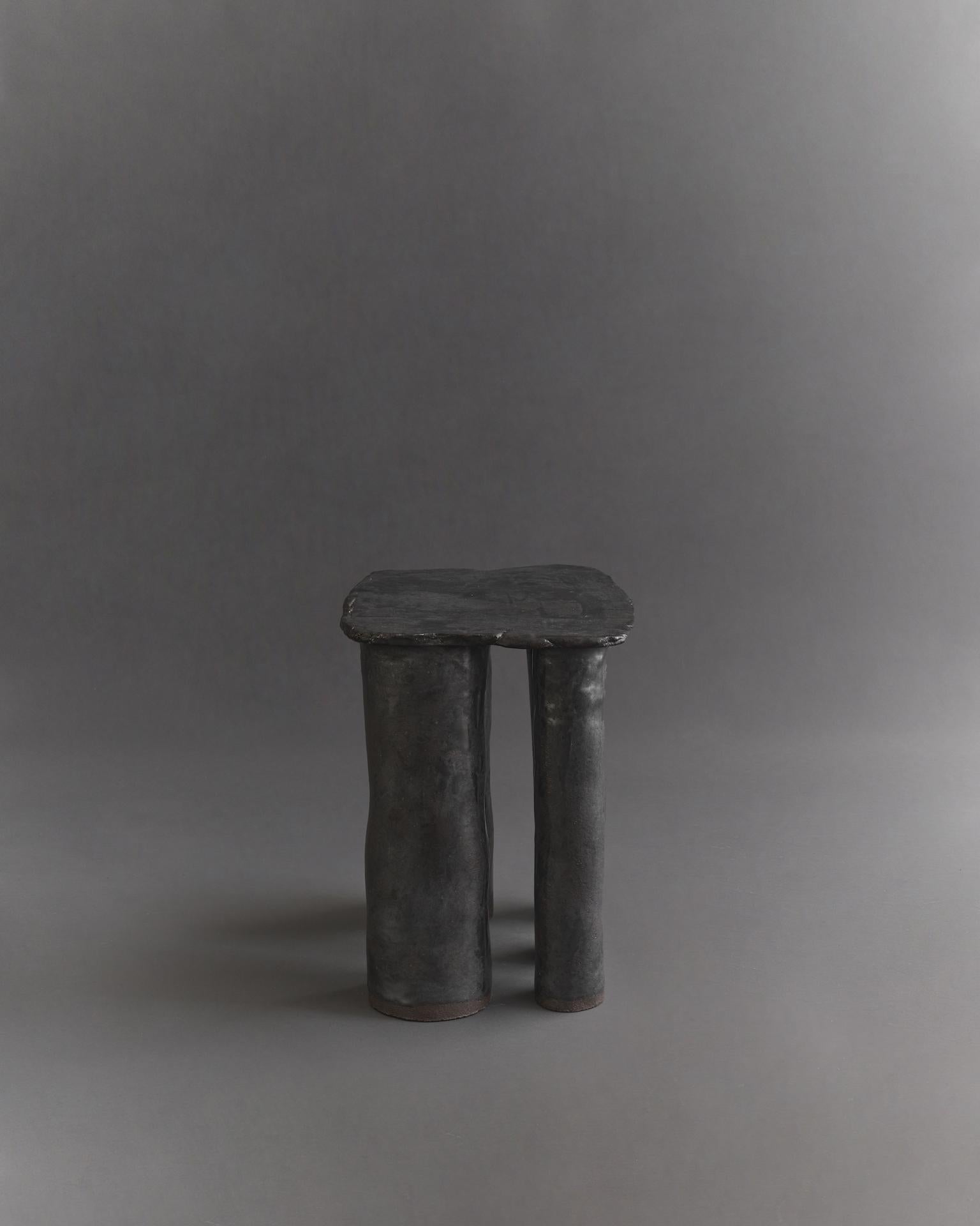 Post-Modern Cleo Clay Side Table by Ombia For Sale