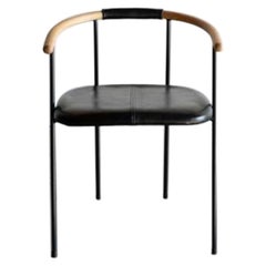 Esszimmerstuhl Cleo (Schwarzes Leder in Schwarz)
