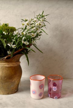 Cleo Drinking Glass 'Goto' by el mono home. Hand Blown in Murano.