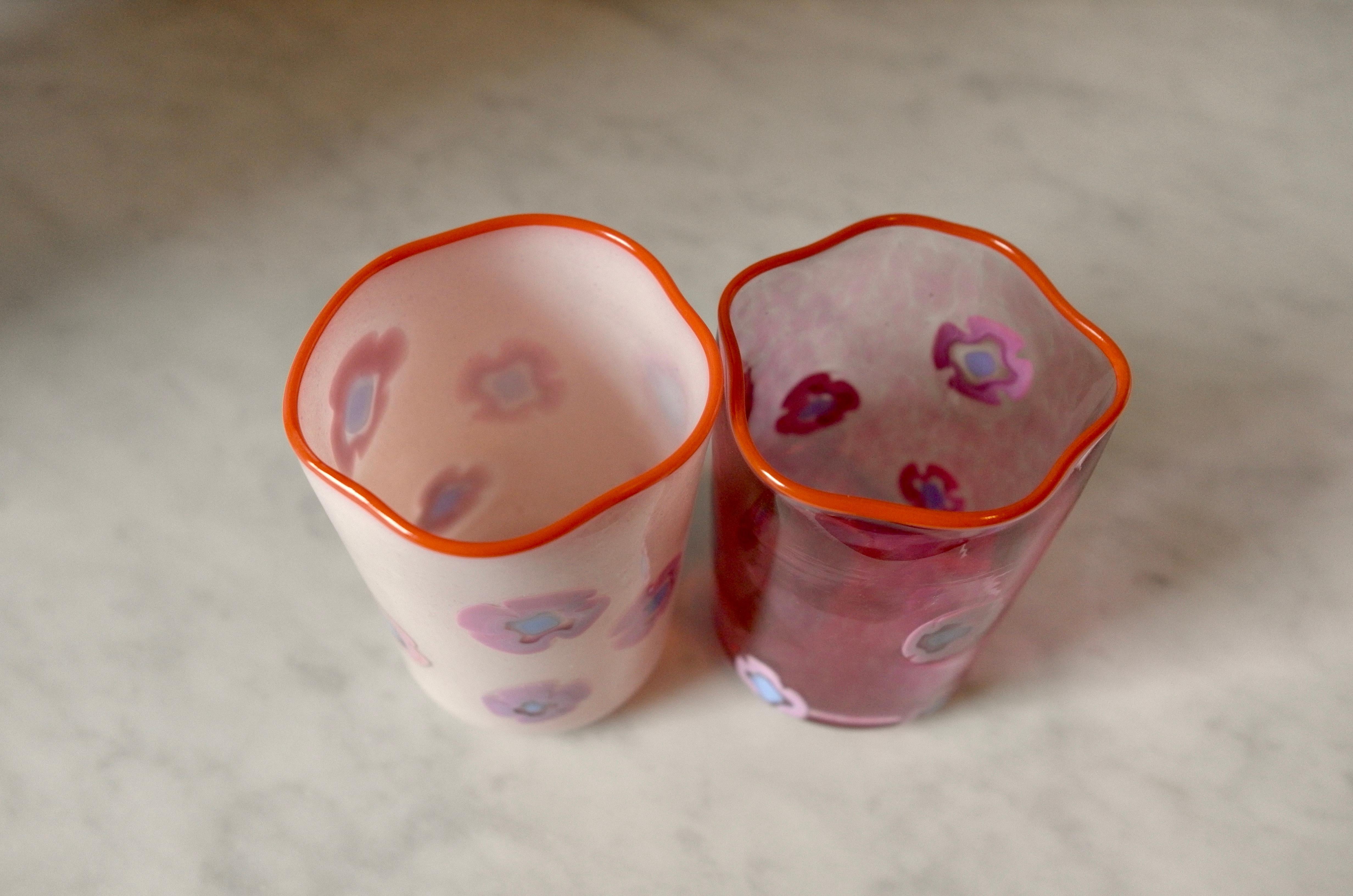 Cleo Getränkeglas „Goto“ von el mono home. Handgeblasen in Murano. (Handgefertigt) im Angebot