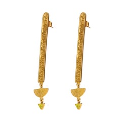 Cleo Earrings in 14k Yellow Gold: an Ode to Ancient Egypt